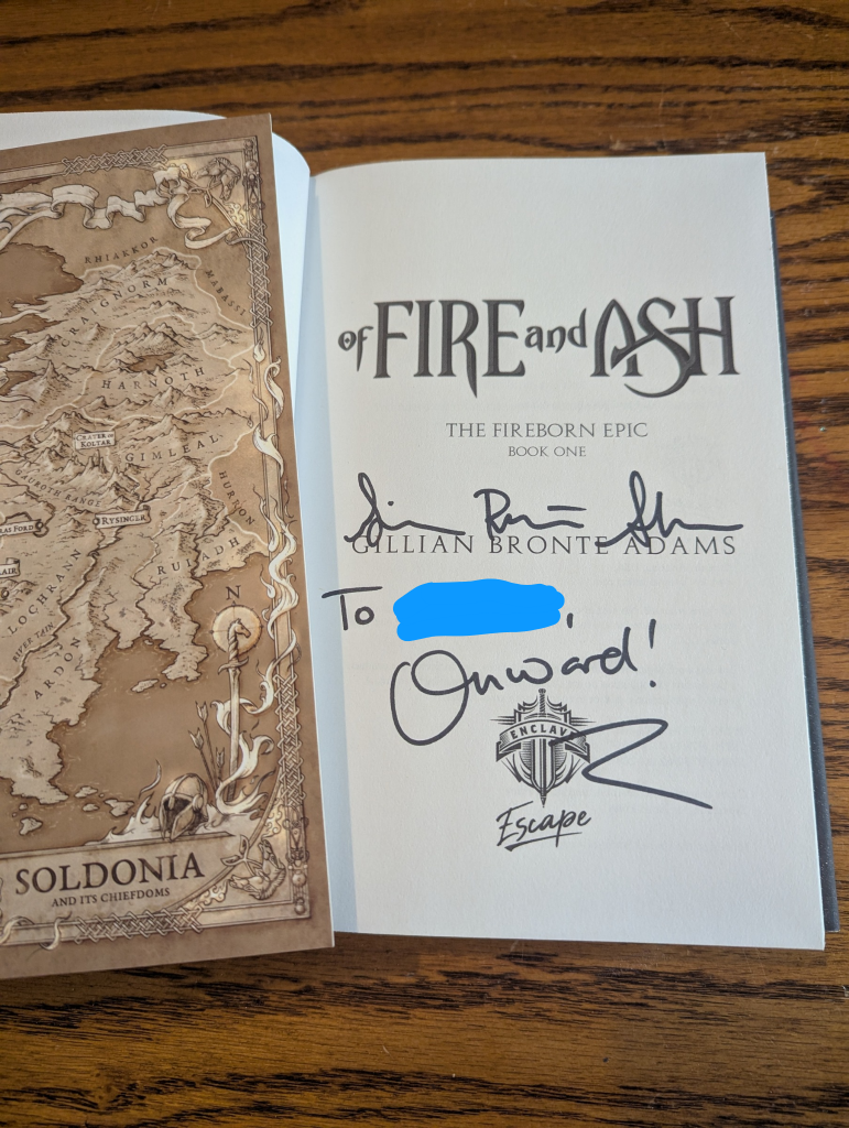 Signed at Realm Makers conference!